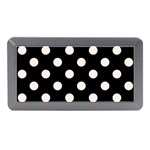 Polka Dots - Linen on Black Memory Card Reader (Mini)