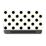 Polka Dots - Black on Ivory Memory Card Reader with CF