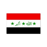 Iraqi Flag Sticker (Rectangular)