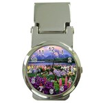 Flowers & Mountains Money Clip Watch