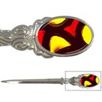 Yellow and Red Stained Glass Letter Opener