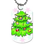 Christmas Tree Dog Tag (One Side)
