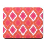 Rosy Harlequin Retro Pattern Small Mousepad