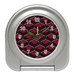 Ogee Berry Tufted Vintage Travel Alarm Clock