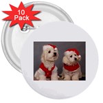 Santa s Little Helpers 3  Button (10 pack)