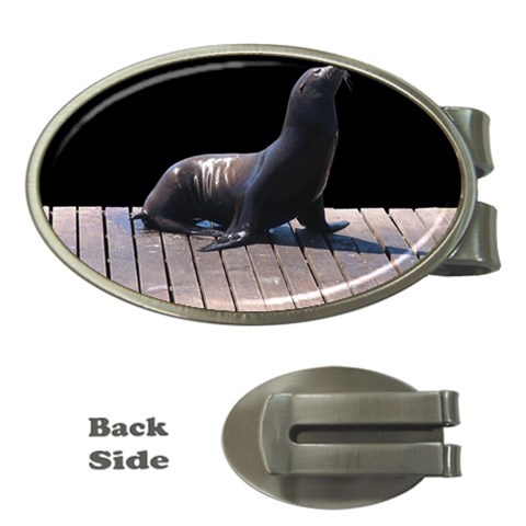 Seal on Deck Money Clip (Oval) from UrbanLoad.com Front