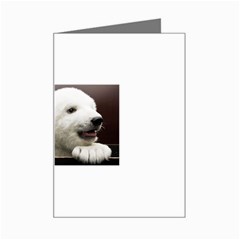 Polar Bear Cub Smile Mini Greeting Card from UrbanLoad.com Left