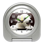 Polar Bear Cub Smile Travel Alarm Clock