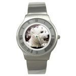 Polar Bear Cub Smile Stainless Steel Watch