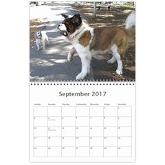 Claude 18 month calendar 2017 Sep 2017