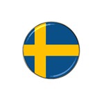 Swedish Flag Hat Clip Ball Marker (10 pack)