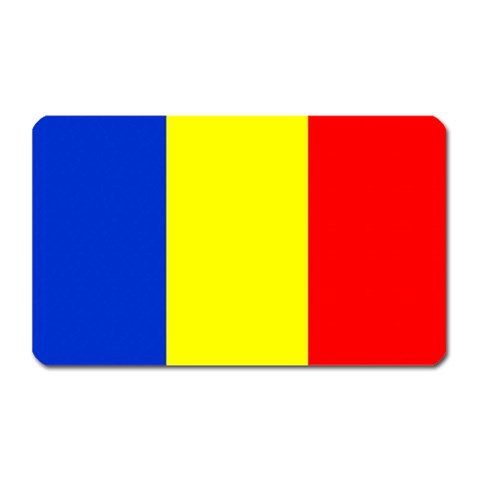 Romanian Flag Magnet (Rectangular) from UrbanLoad.com Front