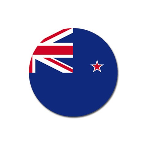 New Zealand Flag Magnet 3  (Round) from UrbanLoad.com Front