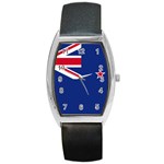New Zealand Flag Barrel Style Metal Watch