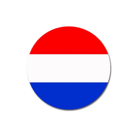 Netherlands Flag Magnet 3  (Round) from UrbanLoad.com Front