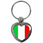 Italian Flag Key Chain (Heart)