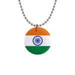 Indian Flag 1  Button Necklace