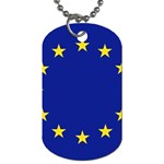 Euro Flag Dog Tag (One Side)