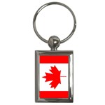 Canadian Flag X1 Key Chain (Rectangle)
