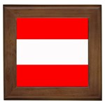 Austrian Flag Framed Tile