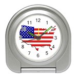 American Map Flag Travel Alarm Clock