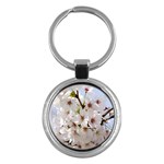 Cherry Blossom Floral Key Chain (Round)