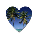 Coconut Palms Magnet (Heart)