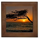 Ocean Sunset Framed Tile
