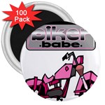 Biker Babe 3  Magnets (100 pack)