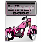 Biker Babe Canvas 12  x 16  