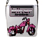 Biker Babe Flap Messenger Bag (L) 