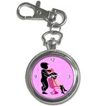 Salon- Silhouette-Pink Key Chain Watch
