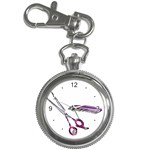 Scissors and Comb-Purple Key Chain Watch