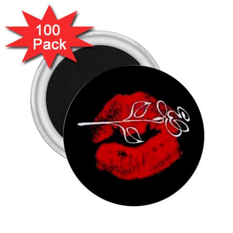 Red lip logo 2.25  Magnet (100 pack)  from UrbanLoad.com Front