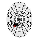 spiderweb 2 Ornament (Oval)
