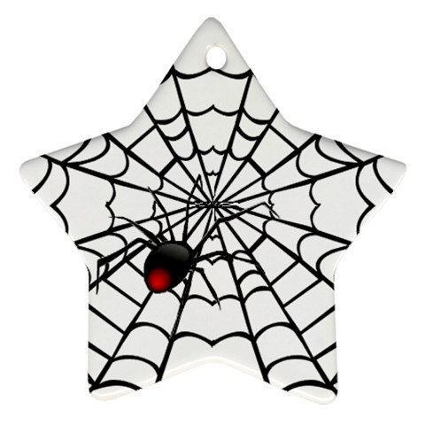 spiderweb 2 Ornament (Star) from UrbanLoad.com Front