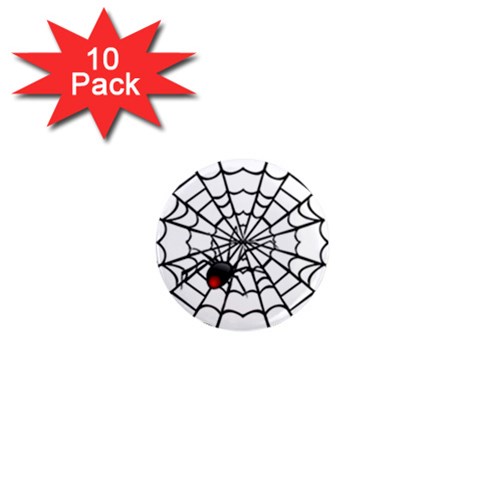 spiderweb 2 1  Mini Magnet (10 pack)  from UrbanLoad.com Front