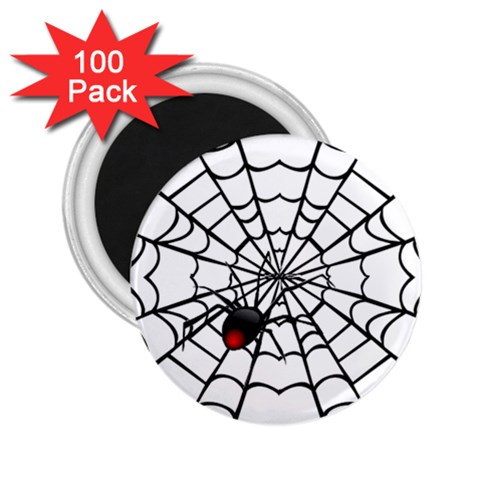 spiderweb 2 2.25  Magnet (100 pack)  from UrbanLoad.com Front