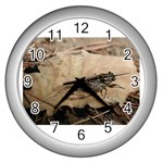 Harvest Fly Wall Clock (Silver)