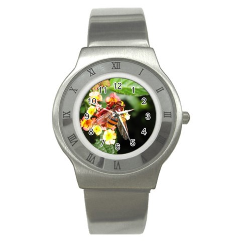 Bee Flower Stainless Steel Watch from UrbanLoad.com Front