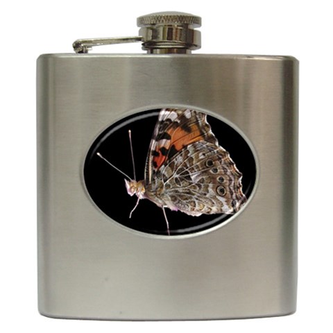 Bulgaria Butterfly Hip Flask (6 oz) from UrbanLoad.com Front