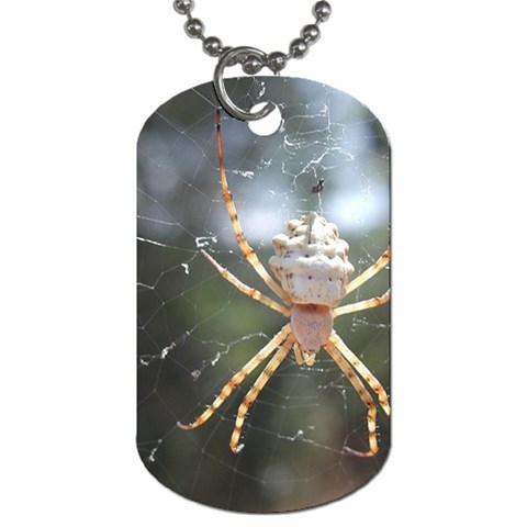 White Spider Dog Tag (One Side) from UrbanLoad.com Front