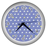 xmas0050 Wall Clock (Silver)