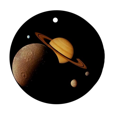 Saturn Enceladus Ornament (Round) from UrbanLoad.com Front