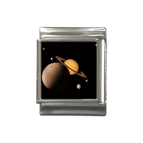 Saturn Enceladus Italian Charm (13mm) from UrbanLoad.com Front