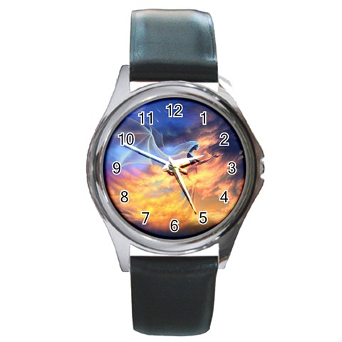 dragon Round Metal Watch from UrbanLoad.com Front