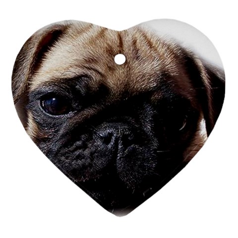 PUG Ornament (Heart) from UrbanLoad.com Front