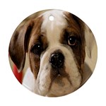 American Bulldog Puppy Ornament (Round)