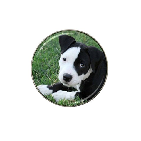 American Pit Bull Puppy Golf Ball Marker  (for Hat Clip) from UrbanLoad.com Front
