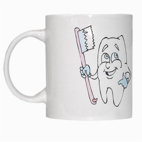Dentist (custom) White Mug from UrbanLoad.com Left